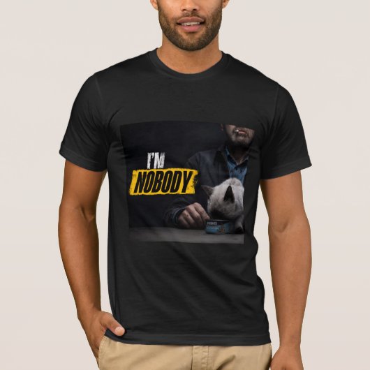 映画の名言 I'm Nobody グラフィックTシャツ Tシャツ (正面)