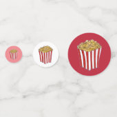 映画の夜のそりのバター付きポップコーンタブ コンフェッティ (正面)