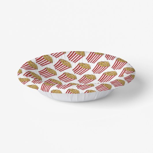 映画の夜のそりのバター付きポップコーンタブ ペーパーボウル (傾斜あり)