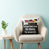 映画の夜のクラップボード追加の名前メッセージシアター クッション (椅子)