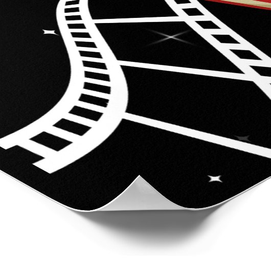 映画の夜のチラシ，映画の夜の誕生日パーティー ポスター (角)