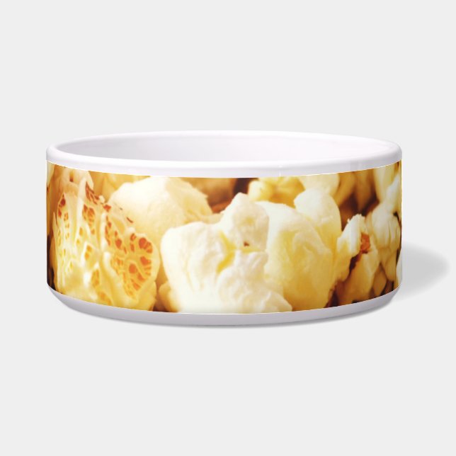 映画の夜のバター・ポップコーン写真 ボウル (正面)