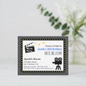 映画の夜のパーティー、誕生日パーティー 招待状 (スタンド正面)