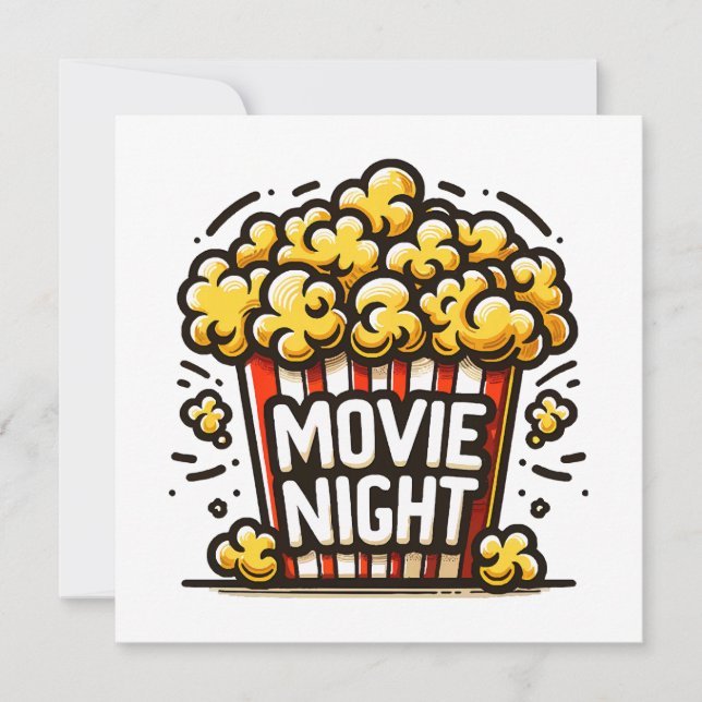 映画の夜の喜び 遊び心のあるポップコーン (正面)