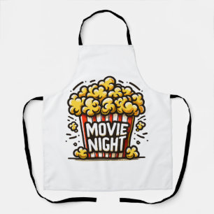 映画の夜の喜び 遊び心のあるポップコーン エプロン