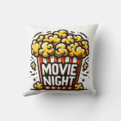 映画の夜の喜び 遊び心のあるポップコーン クッション (裏面)