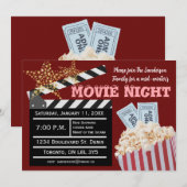 映画の夜の招待状 招待状 (正面/裏面)