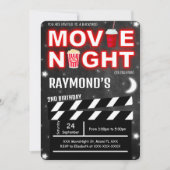 映画の夜の招待状 招待状 (正面)