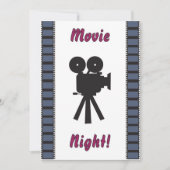 映画の夜の招待状 招待状 (正面)