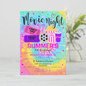 映画の夜の招待 シネマパーティー 招待状 (スタンド正面)