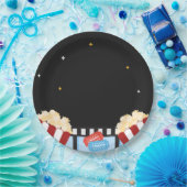 映画の夜の裏庭パーティー·ポップコーン·シアター ペーパープレート (パーティー)