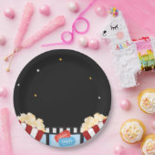 映画の夜の裏庭パーティー·ポップコーン·シアター ペーパープレート (パーティー)