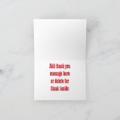 映画の夜の誕生日パーティーありがとうノート サンキューカード (内部)