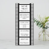 映画の夜の誕生日パーティーの入場チケット 招待状 (スタンド正面)