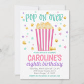 映画の夜の誕生日パーティー招待状 招待状 (正面)