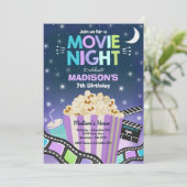 映画の夜の誕生日パーティー映画のスリーポコーン 招待状 (スタンド正面)