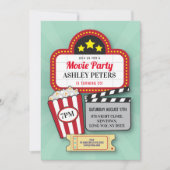 映画の夜の誕生日パーティー,アニーエイジシネマ映画 招待状 (正面)