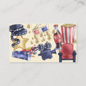 映画の夜の誕生日子供へ エンクロージャーカード (裏面)