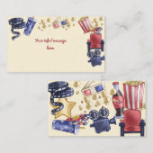 映画の夜の誕生日子供へ エンクロージャーカード (正面/裏面)