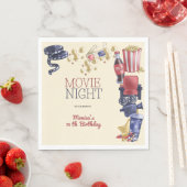 映画の夜の誕生日子供へ スタンダードランチョンナプキン (インサイチュ)