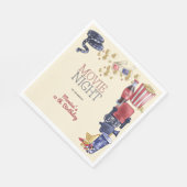 映画の夜の誕生日子供へ スタンダードランチョンナプキン (角)