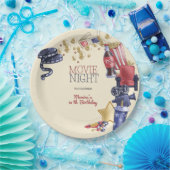 映画の夜の誕生日子供へ ペーパープレート (パーティー)