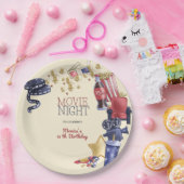 映画の夜の誕生日子供へ ペーパープレート (パーティー)