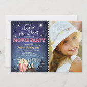 映画の夜の誕生日招待状ザスターズ 招待状 (正面)