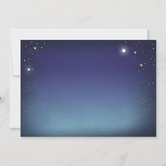 映画の夜の誕生日招待状ザスターズ 招待状 (裏面)