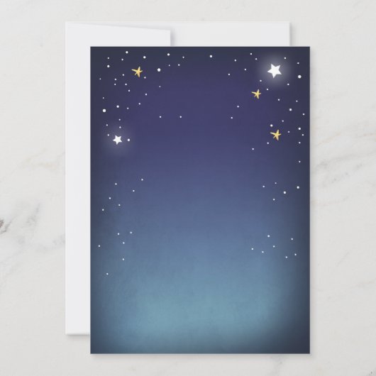 映画の夜の誕生日招待状ザスターズ 招待状 (裏面)