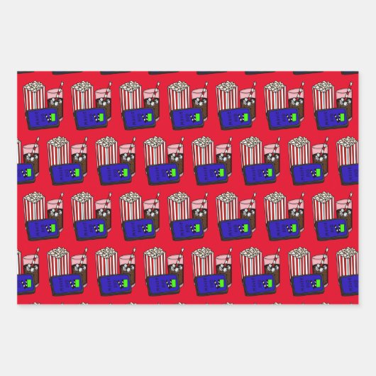 映画の夜の誕生日 ラッピングペーパーシート (正面3)