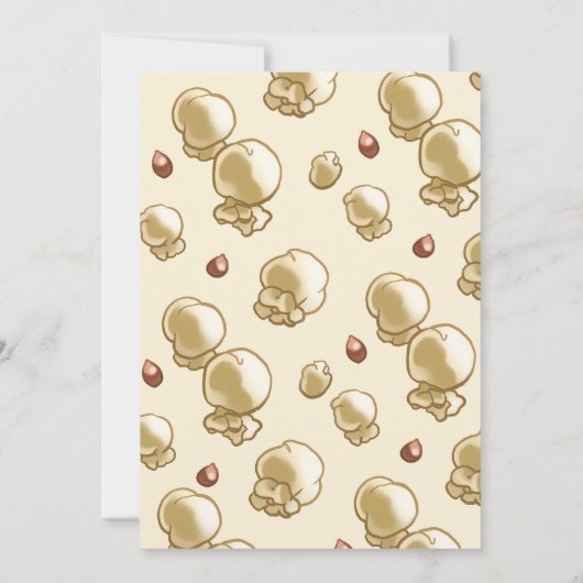 映画の夜の誕生日 招待状 (裏面)