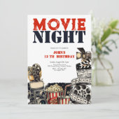 映画の夜の誕生日 招待状 (スタンド正面)