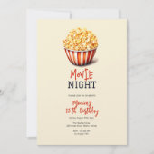 映画の夜の誕生日 招待状 (正面)