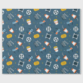 映画の夜の象徴的なギフト ラッピングペーパー (フラット)