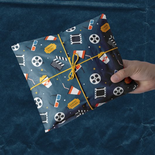 映画の夜の象徴的な家族のおもしろいダーク 薄葉紙