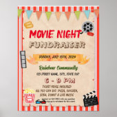 映画の夜の資金調達者先生学校チラシ ポスター (正面)