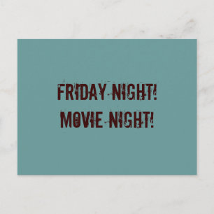 映画の夜はがき ポストカード