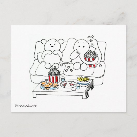 映画の夜はがき ポストカード (正面)