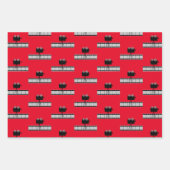 映画の夜をテーマにした誕生日 ラッピングペーパーシート (正面2)