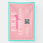 映画の夜を楽しむ公園 | カスタム夏イベント 横断幕 (縦)