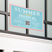 映画の夜を楽しむ公園 | カスタム夏イベント 横断幕 (ビルの外側)