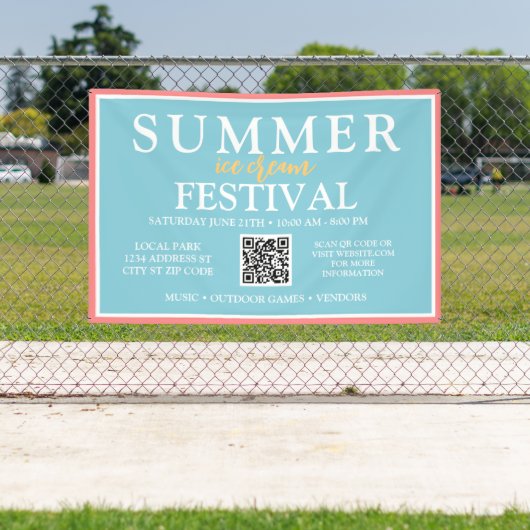 映画の夜を楽しむ公園 | カスタム夏イベント 横断幕 (インサイチュ)