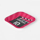 映画の夜クラッパーボード誕生日パーティー ペーパープレート (傾斜あり)