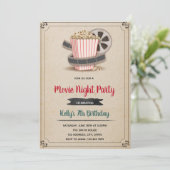 映画の夜パーティー招待 招待状 (スタンド正面)