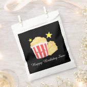 映画の夜ポップコーンとチケット フェイバーバッグ (クリップ留めされた状態)