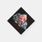 映画の夜ポップコーンナプキンス スタンダードカクテルナプキン (角)