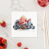 映画の夜ポップコーンナプキンス スタンダードカクテルナプキン (インサイチュ)