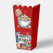 映画の夜ポップコーン13th誕生日パーティー フェイバーボックス (裏面)