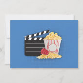 映画の夜映画映画誕生日パーティーの写真 招待状 (裏面)